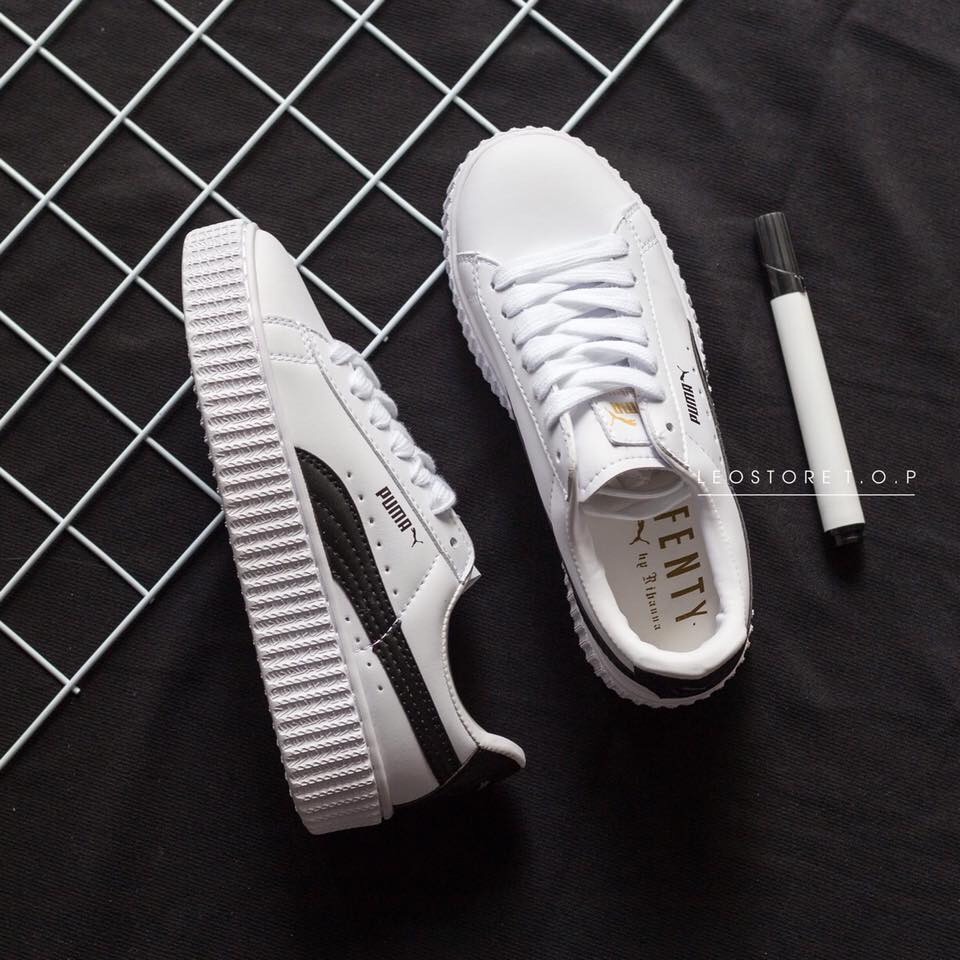 Sneaker pu ma răng cưa, phản quang, trắng full