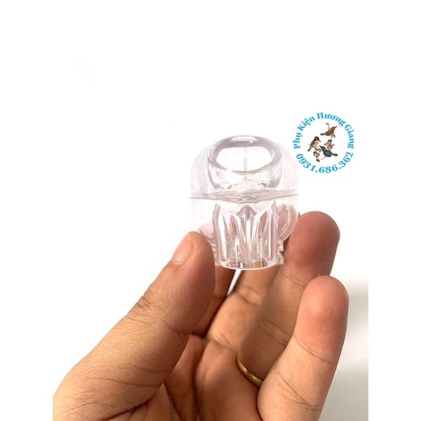 Cóng chống vẩy chim,tác dụng chống cho chim bị vẩy làm tự nhựa trong suốt hộp bao bì đẹp tiền lợi