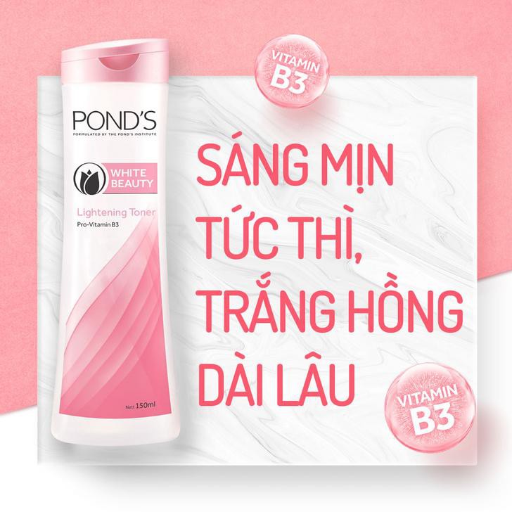 Nước Hoa Hồng Pond Làm Sáng Da - Pond's White Beauty Lightening Toner 150ml