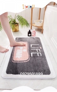 Thảm chùi chân cao cấp size 45 x65