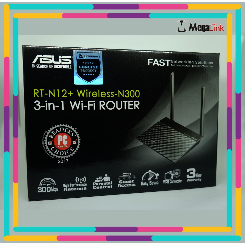 Thiết Bị Phát Wifi Asus Rt-N12 +: Wireless 300mbps 3 Trong 1