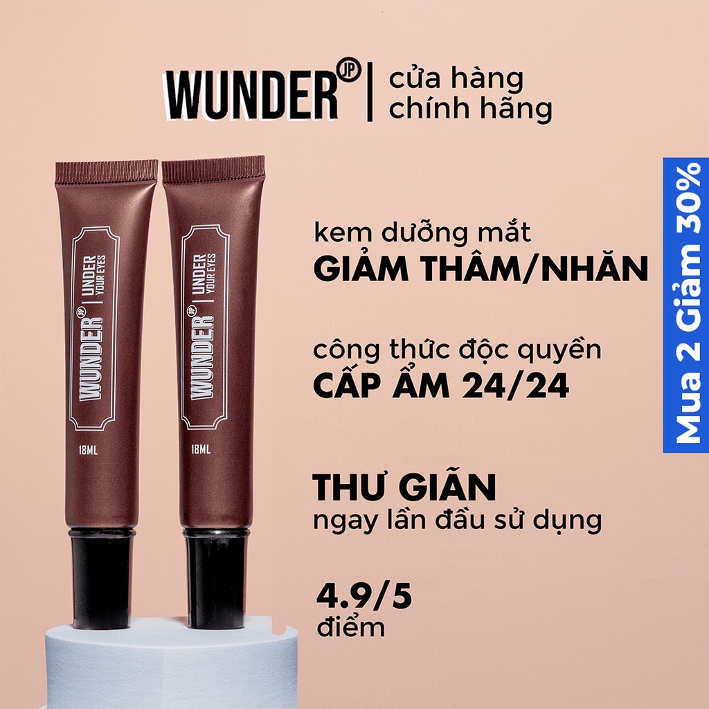 Kem dưỡng Hỗ trơ giảm Thâm mắt Wunder Under Eyes cream