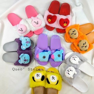 (Ảnh thật) Slipper BTS bông UNOFF - Dép bông đi trong nhà BTS