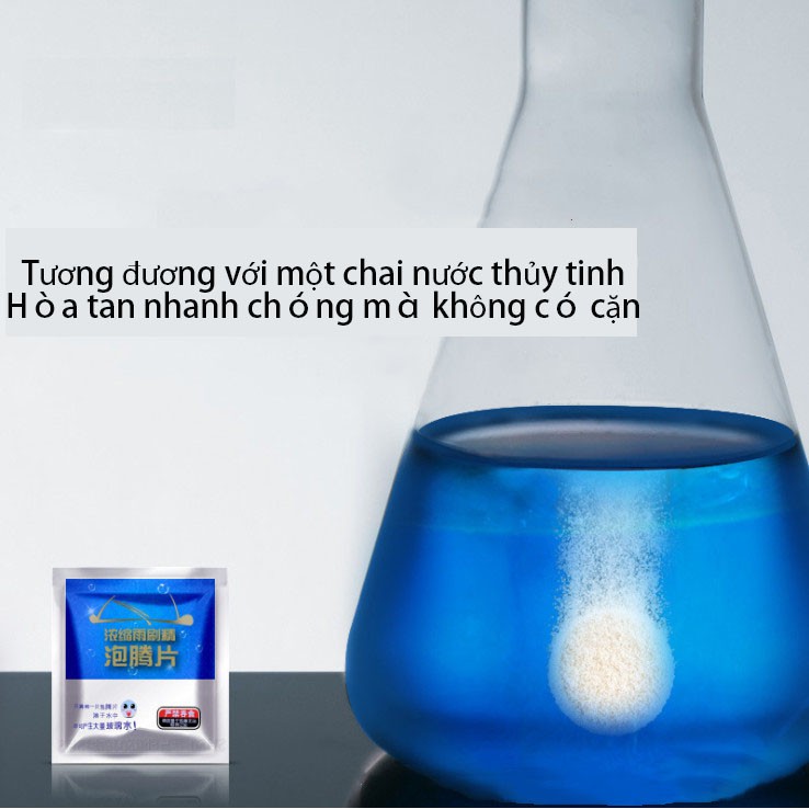 Viên sủi bọt cô đặc lau kính xe hơi / gạt nước mưa / khử nhiễm mạnh sử dụng bốn mùa