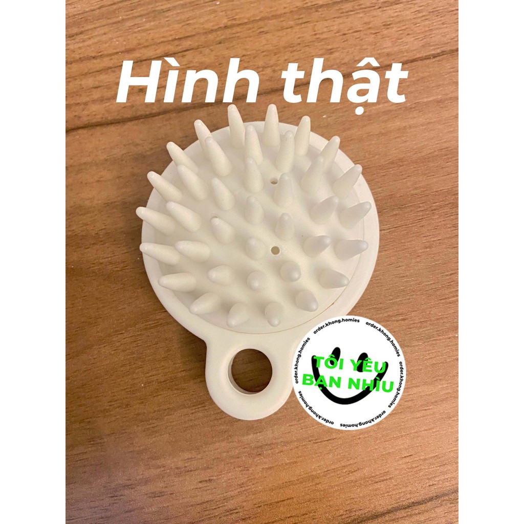 Lược gội đầu Silicone Nhật - Mát xa da đầu - Giảm rụng tóc - Kích thích mọc tóc