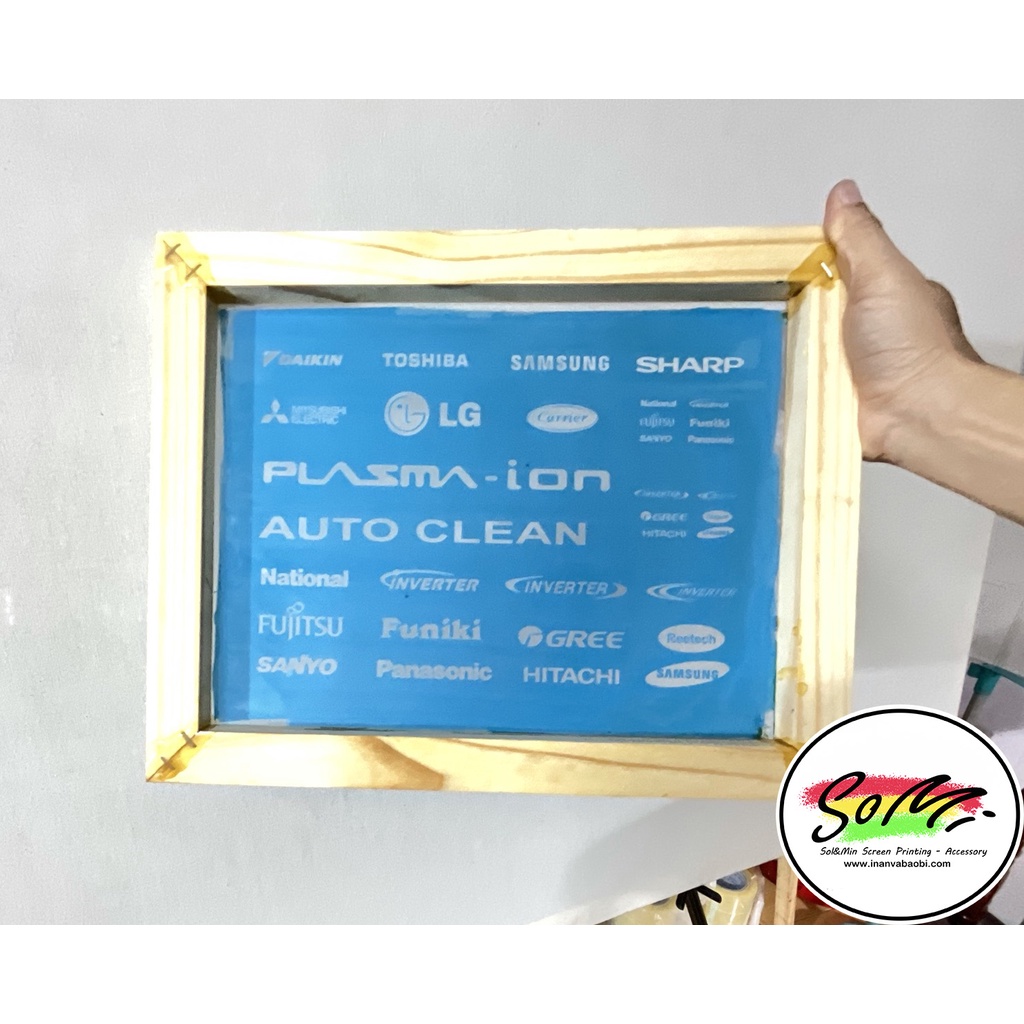 Khung in lụa logo thương hiệu các nhãn điều hòa - máy lạnh hiện nay