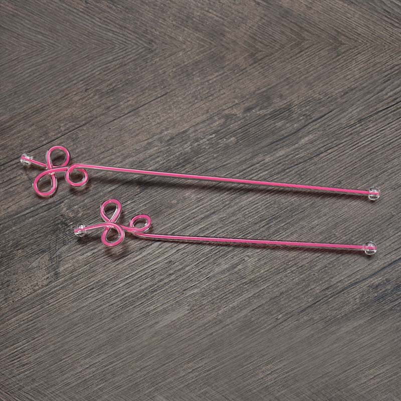 Combo 10 Que khuấy sinh tố 2 lòng Acrylic/que khuấy coctail/que khuấy trang trí -  Dụng cụ pha chế
