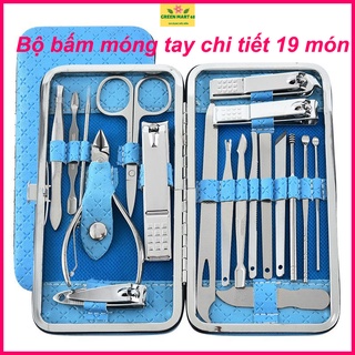 Bộ Bấm Móng Tay 19 Món Thép Không GỈ-Bộ Bấm Móng Tay Cao Cấp