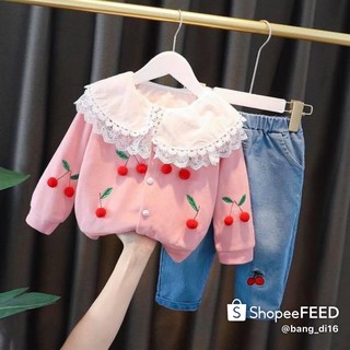 Set 3 chi tiết hoạ tiết cherry 🍒 cho bé gái