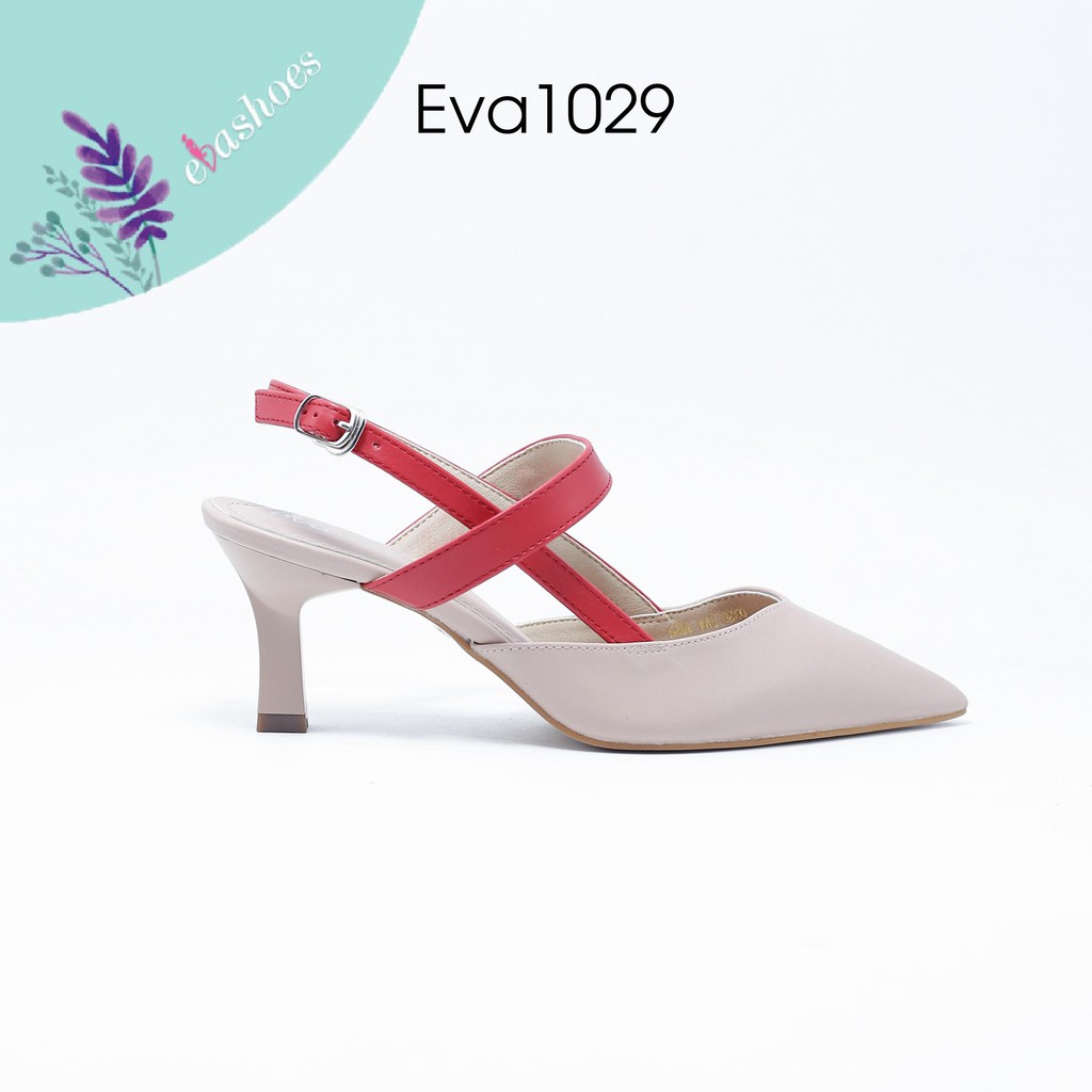 Giày Hở Gót Mũi Nhọn Da PU 5cm Evashoes - Eva1029