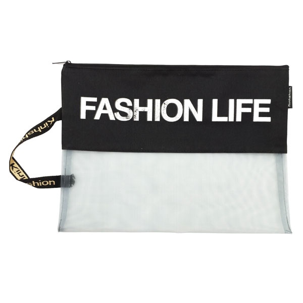 Túi Lưới A4 Fashion Life - Kinhshion A4-129 - Màu Đen