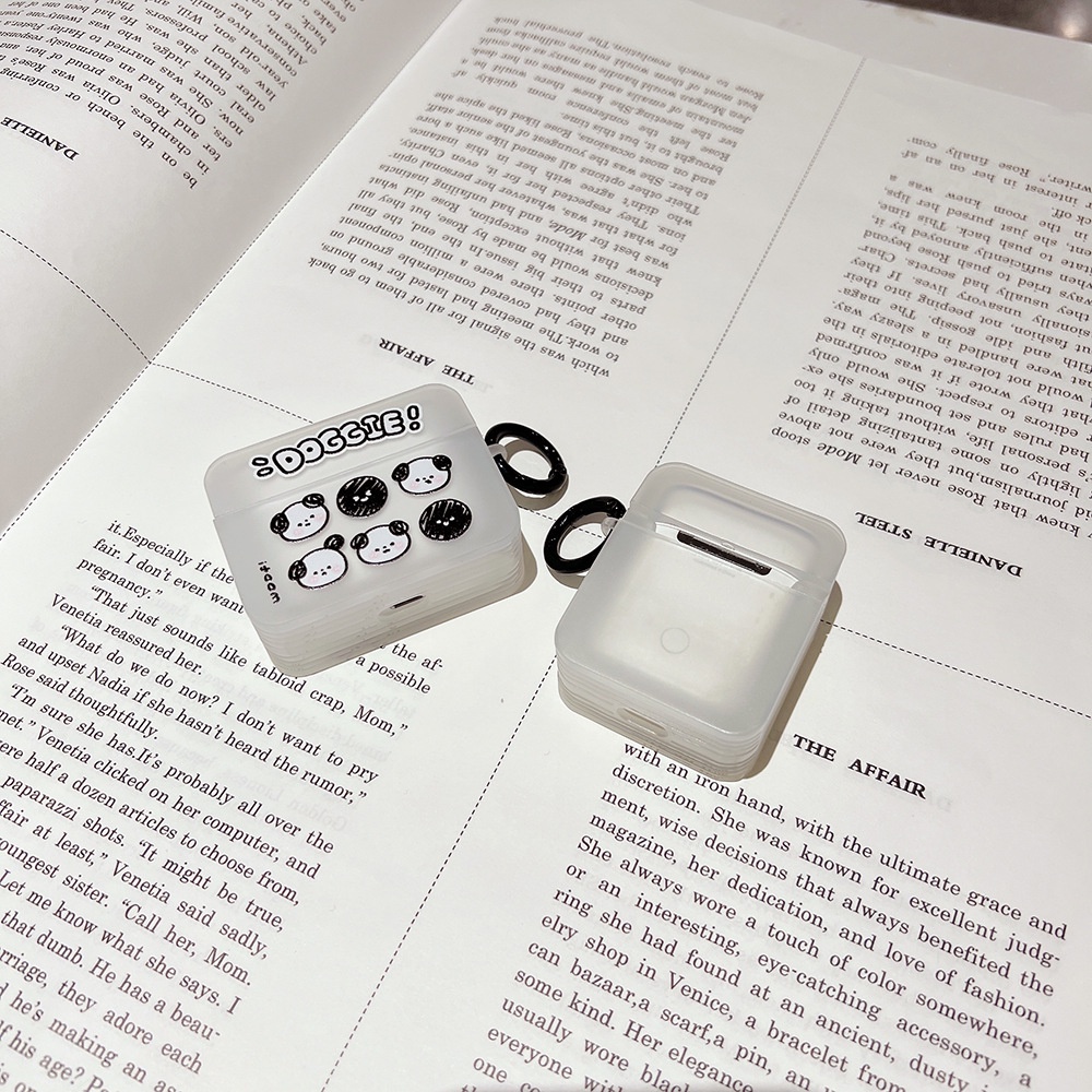 Vỏ Bảo Vệ Hộp Sạc Tai Nghe airpods 1 2 1 Pro Bằng Silicon Mềm Họa Tiết Chú Cún Dễ Thương