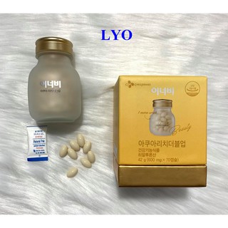 Viên uống cấp nước innerb aqua rich 70 viên - Bản nâng cấp (giữ ẩm da sáng mịn từ AxitHyaluronic)