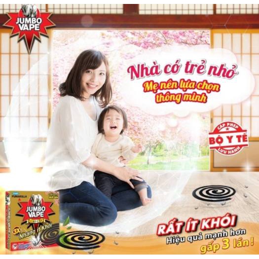 Nhang trừ muỗi cao cấp jumbo hộp 10 khoanh mạnh gấp 3 lần tặng kèm 2 khoanh- Jumbo -nhật bản