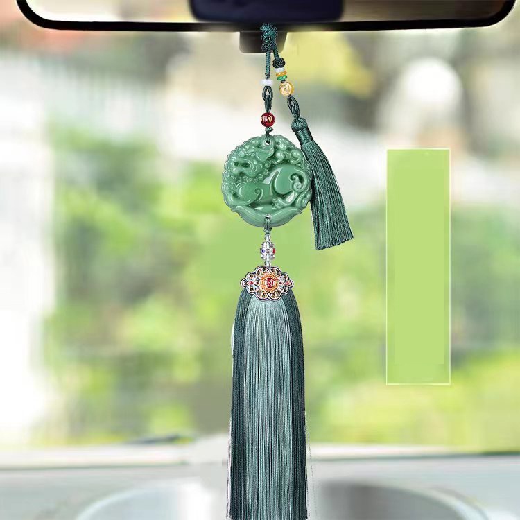 Ngọc bội khánh cổ trang TÌ HƯU LONG PHỤNG bích ngọc treo oto sang trọng thắt eo cosplay phong cách cổ đại