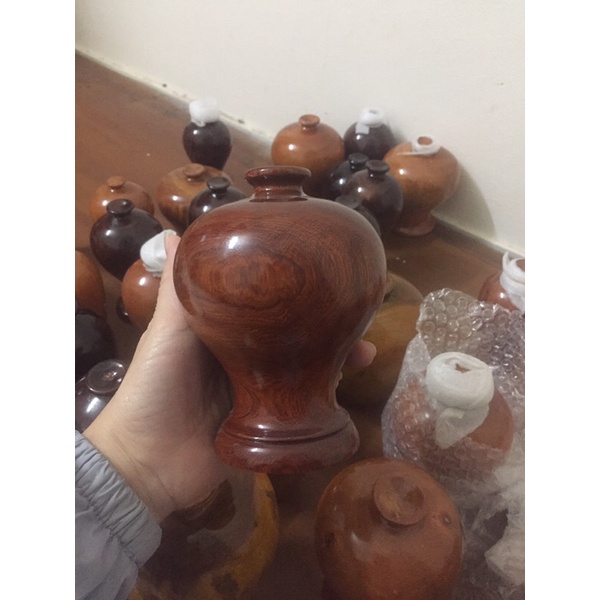 lọ hoa gỗ đặc gỗ lim