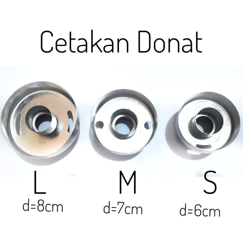 Khuôn Làm Bánh Donut Bằng Nhôm Cỡ Nhỏ / Vừa Tiện Dụng