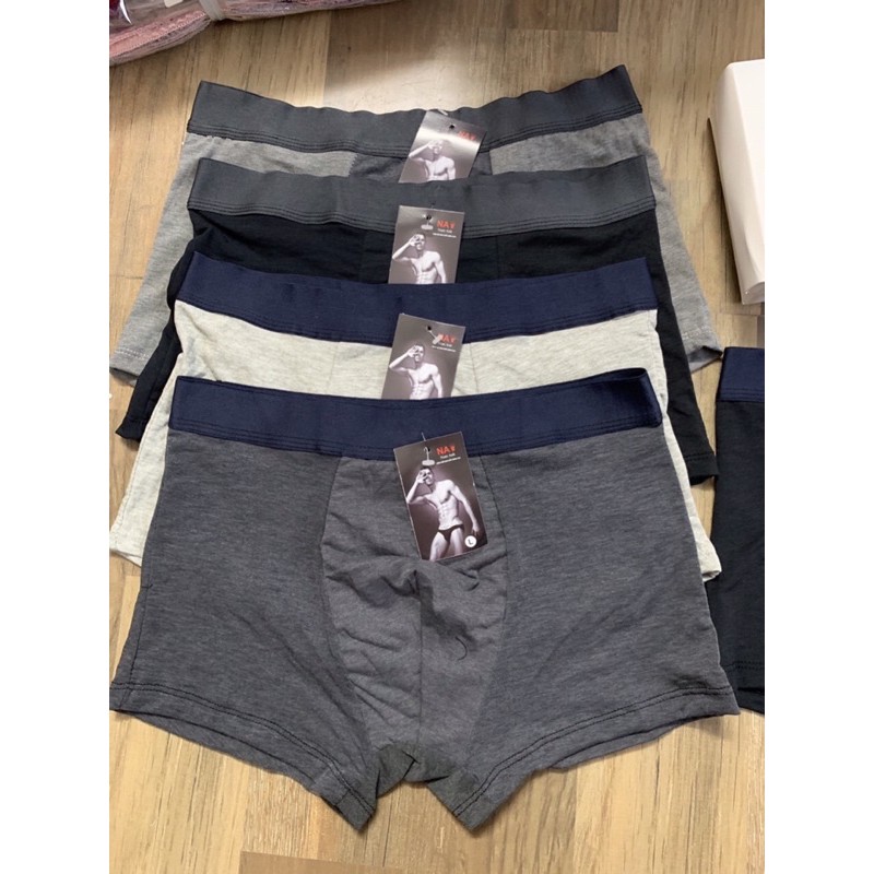 Sịp nam đùi 💖 Freeship từ 50k 💖  combo 10 quần lót nam boxer chất cotton mền mại- sịp đùi cotton cạp to