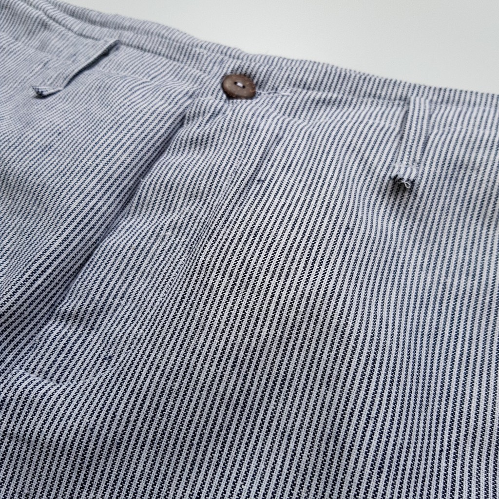 Quần đũi nam cạp liền short kẻ ghi