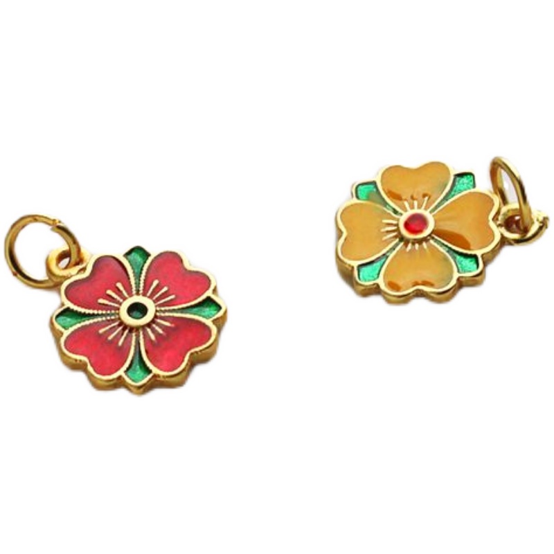 Mặt Dây Chuyền/ Khuyên Tai/ Vòng Tay/ Dây Chuyền Hình Đuôi Cá Màu Vàng Nhám 18k diy