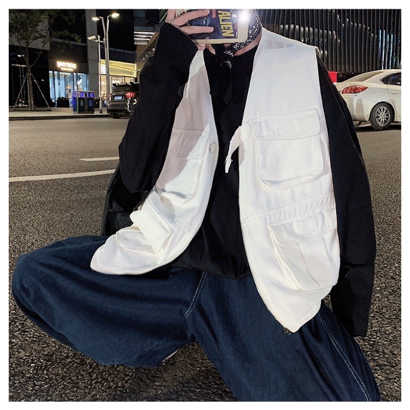 áo gile kaki trắng | BigBuy360 - bigbuy360.vn