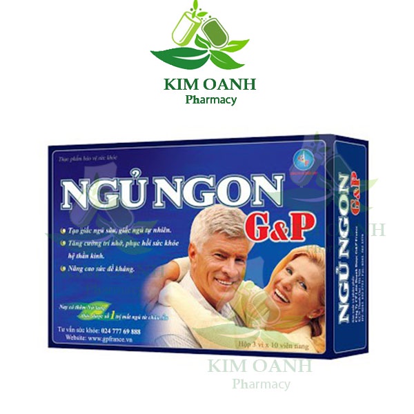 Ngủ Ngon G&P -  Giúp ngủ ngon, dưỡng tâm an thần, tạo giấc ngủ sâu, giấc ngủ tự nhiên