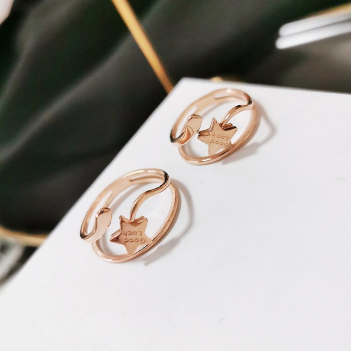 Nhẫn Ngôi Sao Titan Ko Đen Cao Cấp TT 2107 - TT 2107