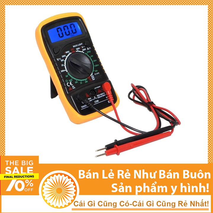 Đồng Hồ Đo Điện Tử Vạn Năng MAS830L 830 830L Kèm Pin 9V