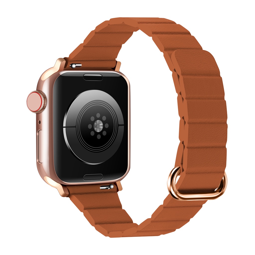 Dây Da Thay Thế Từ Tính Cho Đồng Hồ Thông Minh Apple Watch 44mm 40mm 41mm 45mm 38mm 42mm series 8 5 4 3 2 SE 6 7