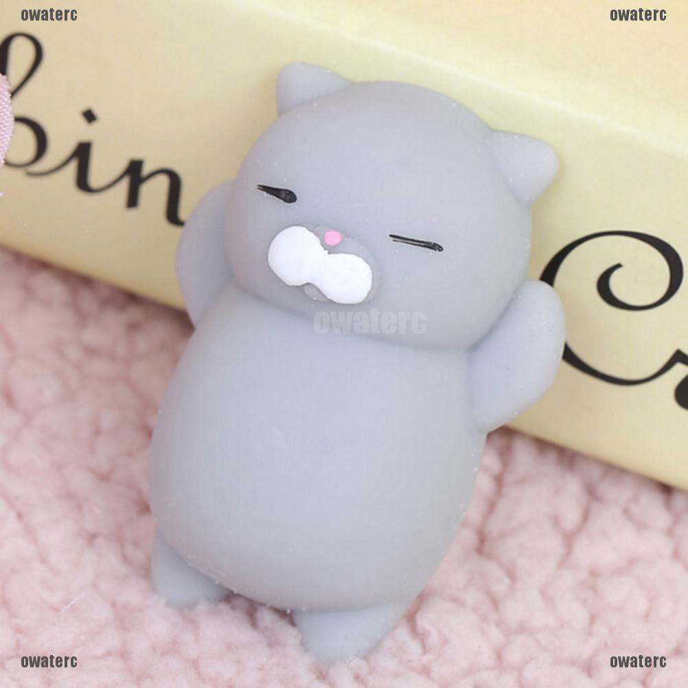 Đồ chơi squishy Giảm Stress Hình Mặt Mèo Dễ Thương Cho Bé