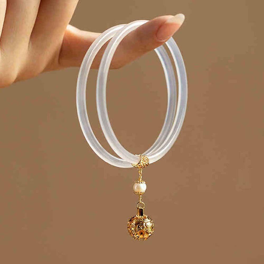 Vòng Tay Đính Đá Ngọc Bích Kiểu Trung Hoa Sang Trọng Thời Trang Cho Nữ
