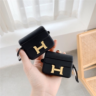 AirPods case hình túi Hermes màu đen