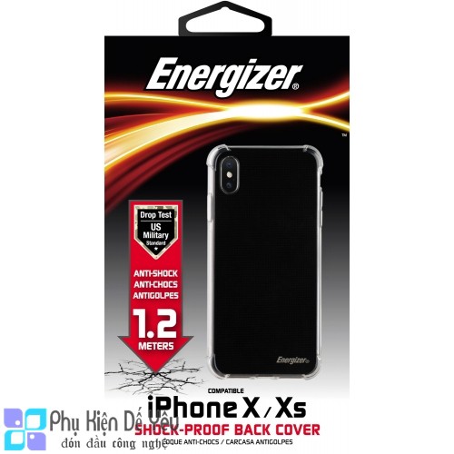 Ốp lưng chống sốc 1.2m Energizer CO12IP58 cho iPhone X/Xs [CHÍNH HÃNG PHÂN PHỐI VN]