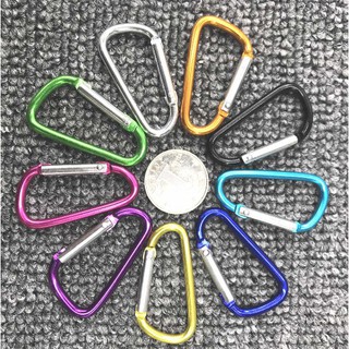 10 Móc Khóa Treo - Chữ D - Carabiner 1k 1000đ 1000 - Hàng Có Sẵn Trong Kho