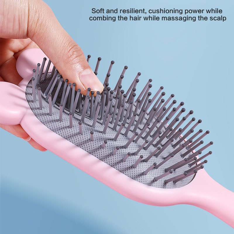 Lược Chải Tóc Massage Da Đầu Tạo Kiểu Tóc Xoăn / Thẳng Dễ Thương Chuyên Nghiệp Dành Cho Nam Và Nữ