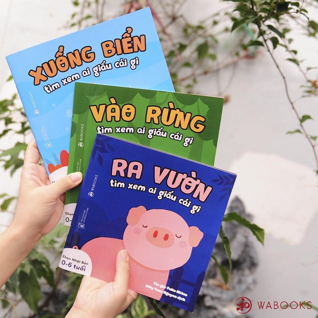 Sách - Ehon Nhật Bản - Combo 3 cuốn Ai giấu cái gì đó - Dành cho trẻ từ 0 - 4 tuổi