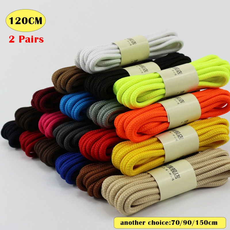 Bộ 2 cặp dây giày thể thao kiểu tròn 120 cm dành cho nam và nữ