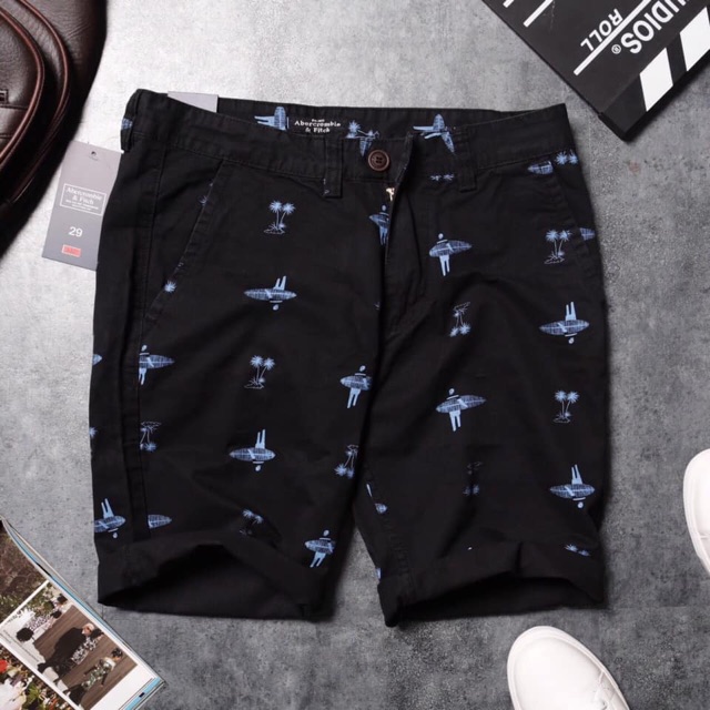 Quần Short Nam | Short Kaki Họa Tiết Đi Biển | Slim Fit | [VNXK]