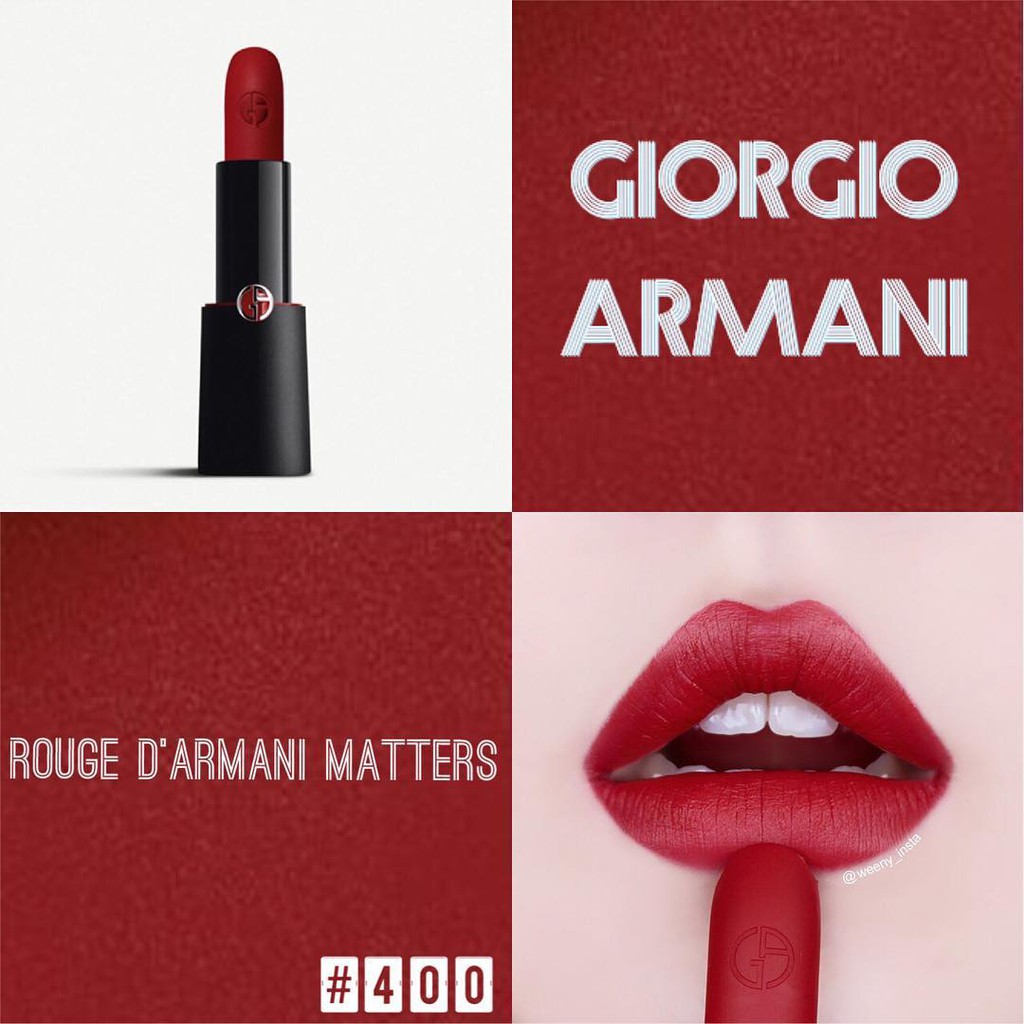 MUA 1 TẶNG 1 - Son thỏi lì GIORGIO ARMANI Rouge D'Armani Matte Lipstick 4g