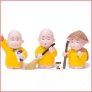 BỘ TƯỢNG 3 CHÚ TIỂU ÁO VÀNG NGỘ NGHĨNH [Mishop]