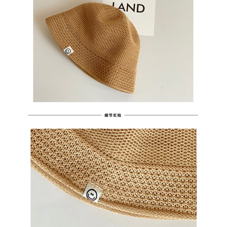 Nón Tai Bèo Đan Cói Phối Lưới Thoáng Khí Chống Nắng Mùa Hè Dễ Thương Cho Bé