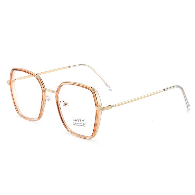 (KIQI-FASHION) COD Mắt Kính Chống Tia Sáng Xanh Gọng Lớn Thời Trang Cho Nữ