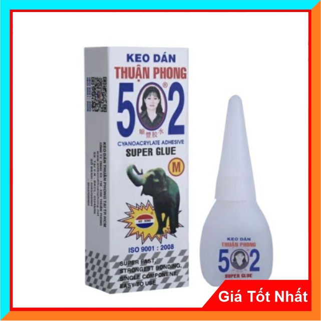 Keo Con Voi, Keo 502 Thuận Phong - Chất Lượng Cao, Khô Tức Thì,Có Thể Dính Trên Nhiều Chất Liệu