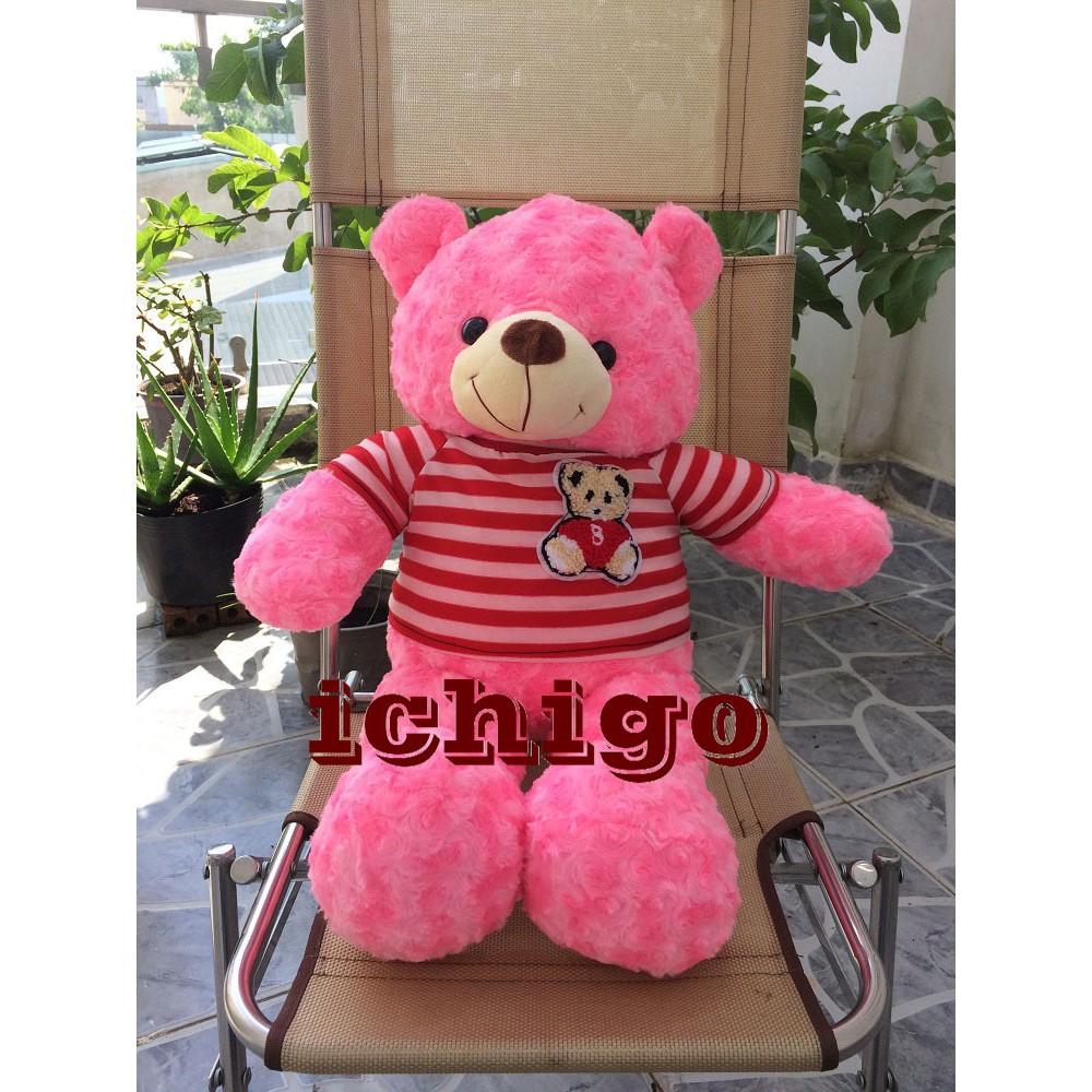 GẤU BÔNG TEDDY CAO CẤP KHỔ VẢI 80CM MÀU HỒNG