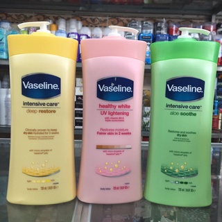 Sữa dưỡng thể trắng da toàn thân Vaseline bản Mỹ 725ml