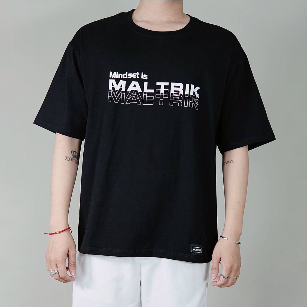 Áo phông unisex MALTRIK Mindset nam nữ form rộng áo thun basic chất cotton thoáng mát có size lớn cho người Bigsize