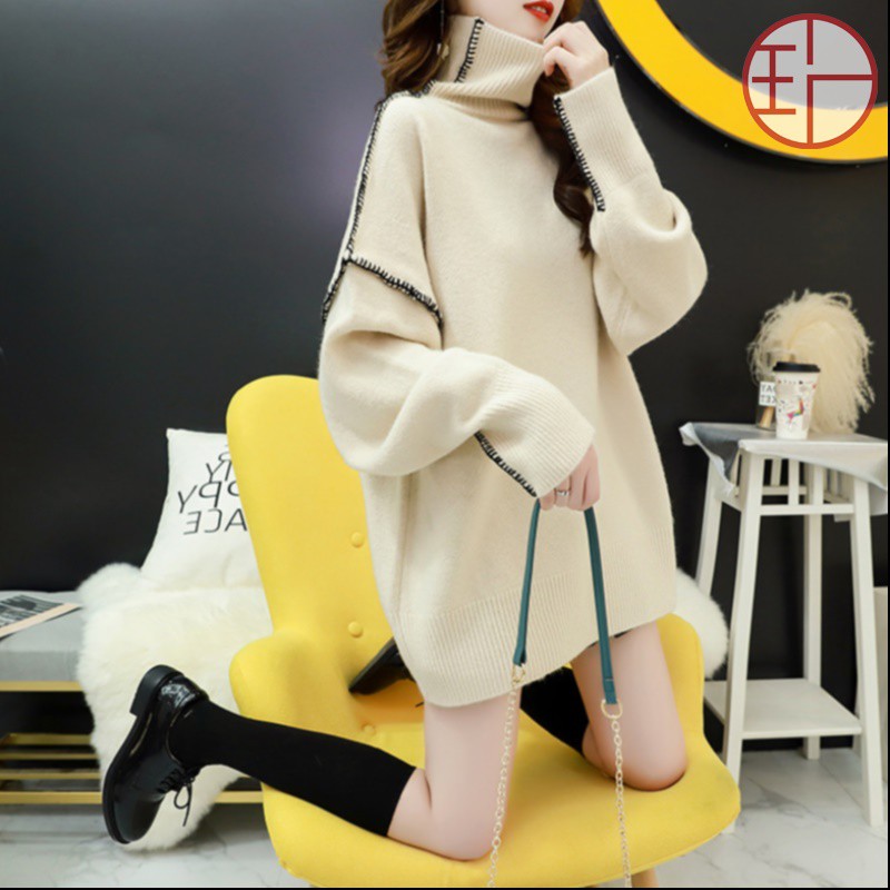#O38 Áo Len Nữ Cổ Lọ Kiểu Dáng Mặc Ngược Mẫu Mới Nhất❤️❤️Áo Len Thu Đông ORDER TMALL có hàng sau 16 ngày