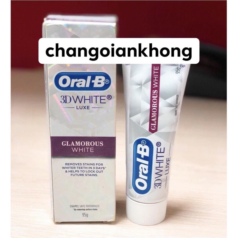 Kem đánh răng Oral B 3D white