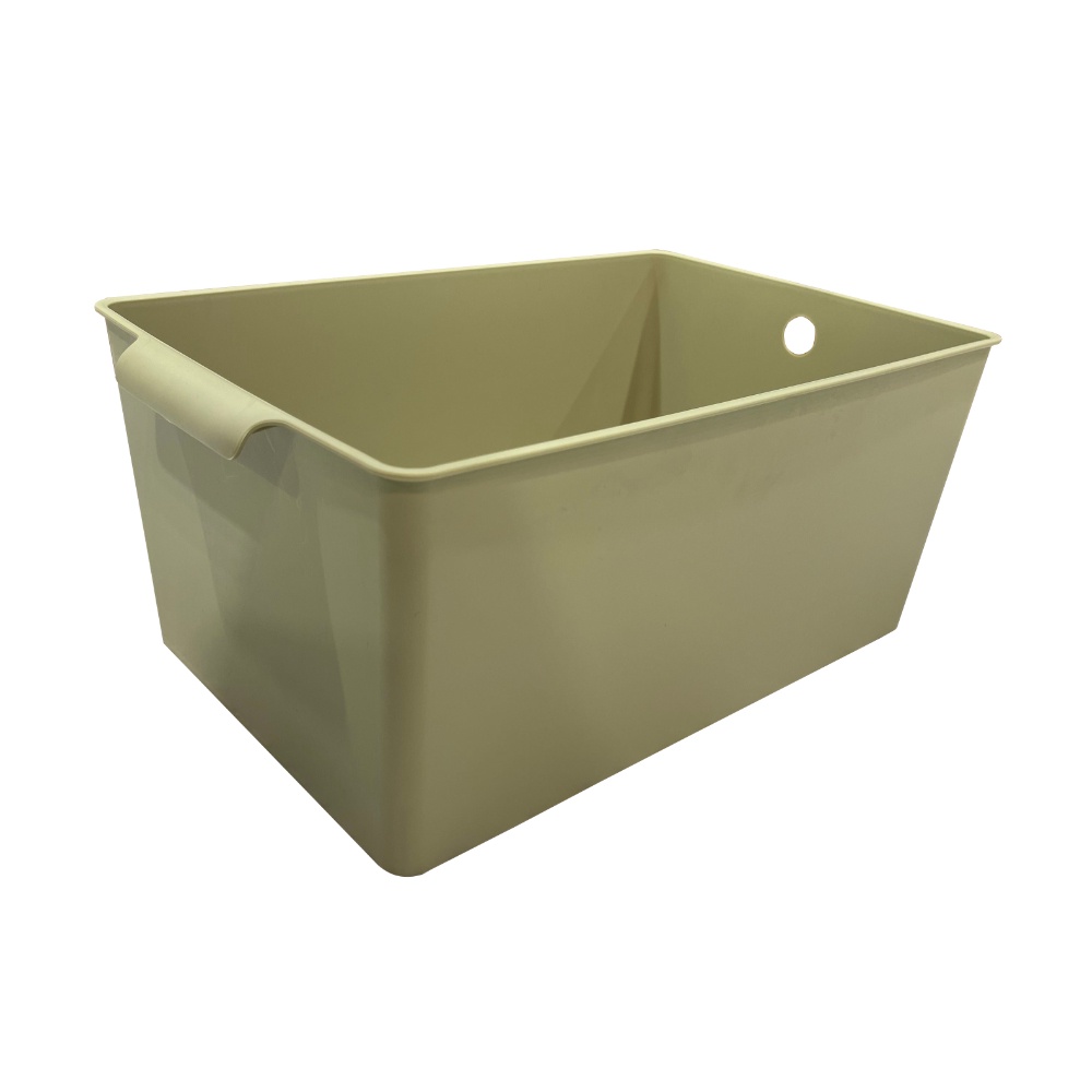 HomeBase STACKO Hộp đựng đồ bằng nhựa size L MILD W21.5xD33.5xH15.5cm màu xanh lá