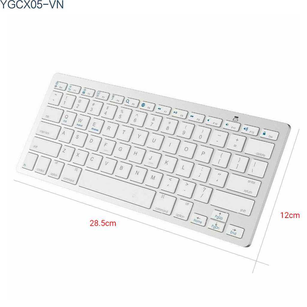 Bàn Phím Bluetooth 3.0 Không Dây Phù Hợp Cho Ios, Android, Windows, Hệ Thống Điện Thoại Di Động